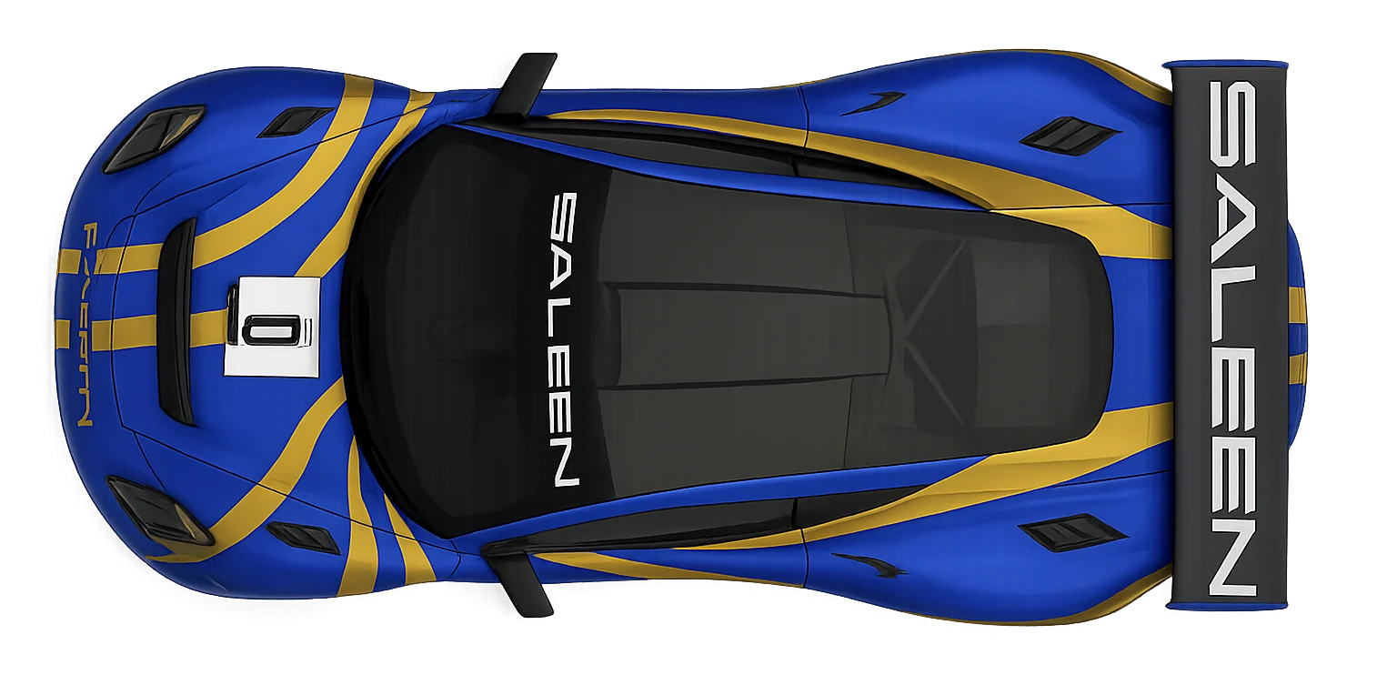 Saleen S1 Race, top view