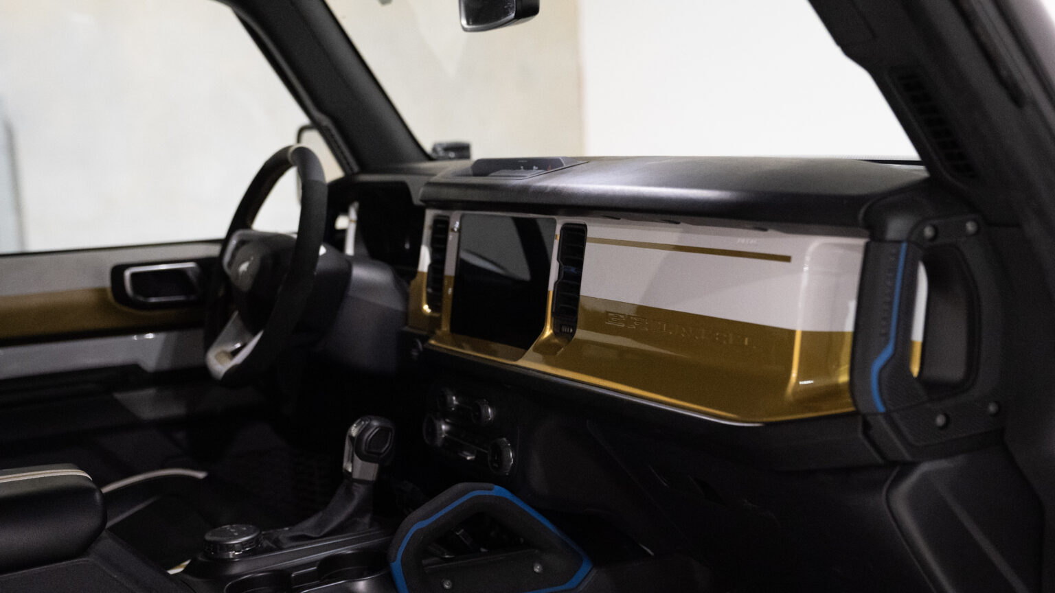 Saleen Bronco interior detail