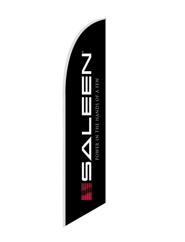 Saleen Black Feather Angled Flag 14'