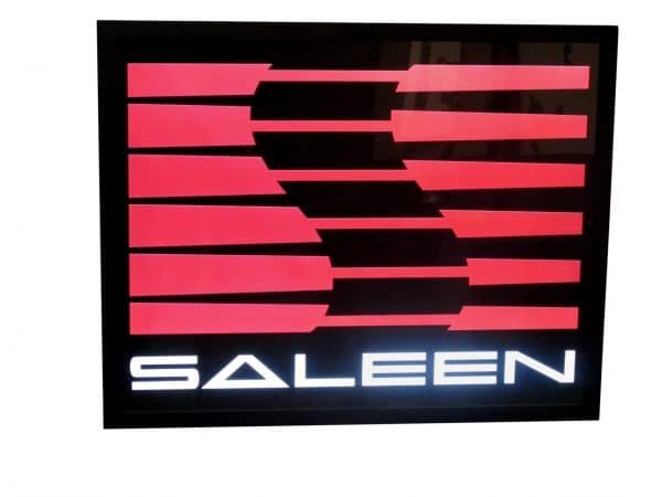Saleen Illuminated Sign Single Sided