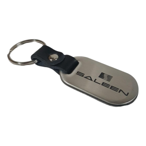 Saleen Brushed Stainless Steel Key Chain