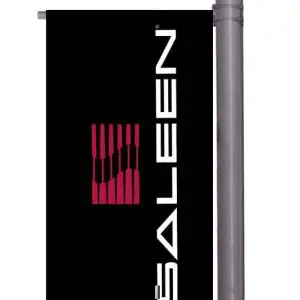 Saleen Black Pole Banner Set 18"x36"