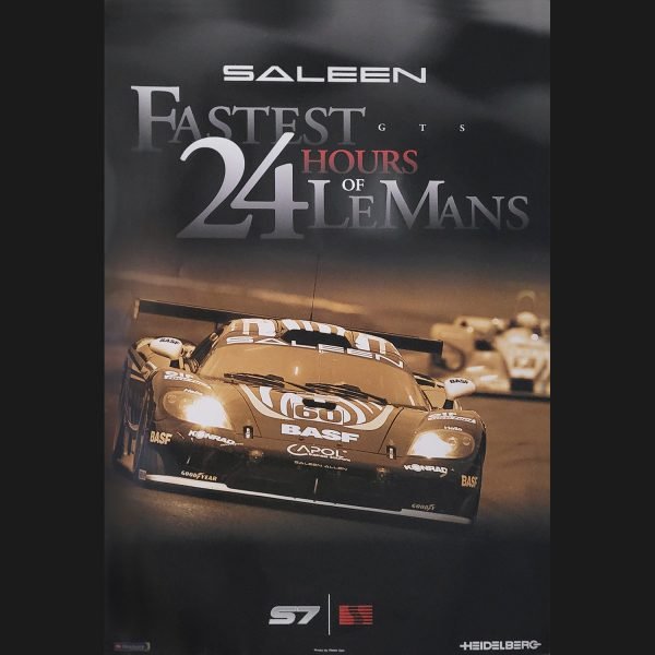 Saleen S7 Fastest Lap 24 Hours of LeMans - Framed Poster